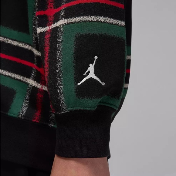 Jordan Plaid Crewneck Sweatshirt - Picture 5 of 9
